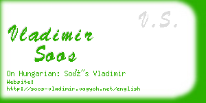 vladimir soos business card